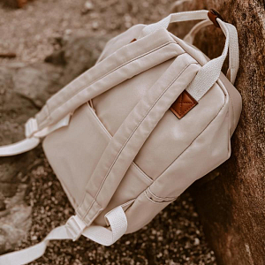 Рюкзак Mrs. Ertha "Soft Squares", кремовая клетка виши, маленький, водонепроницаемый